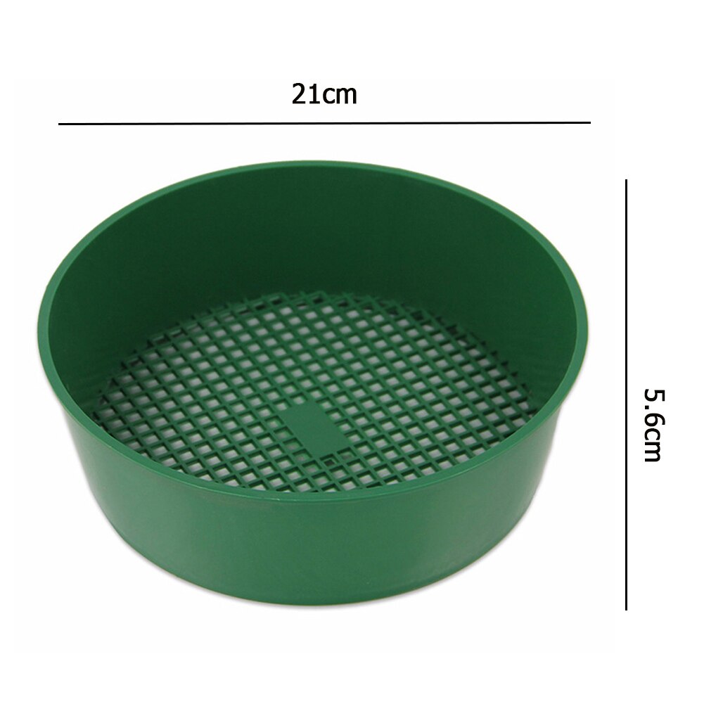 Durable Plastic Soil Sieve Filter Mesh Soil Stone Sifting Filtration Home Garden Flower Plant Nursery Tool Balcony Office Supply