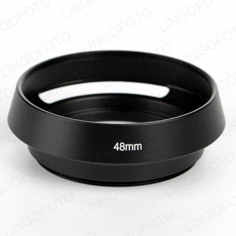 48Mm Bloem Zonnekap Black Metal Voor Canon QL17 G3, QL17 Giii