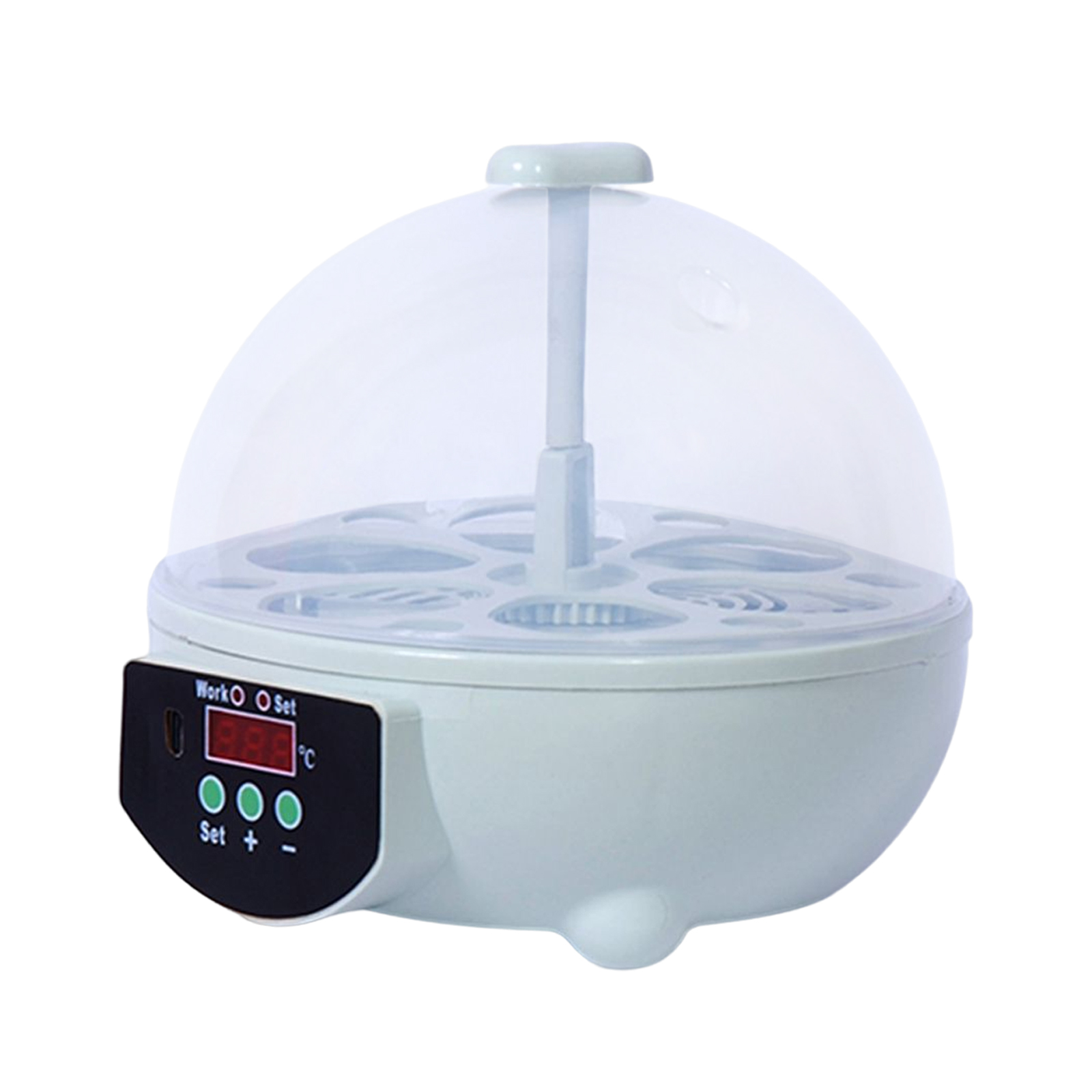 Mini incubadora Digital de 6 huevos para aves de corral, Control de temperatura, Candler de huevos para aves, Ganso, pollo, pato, codorniz, suministros