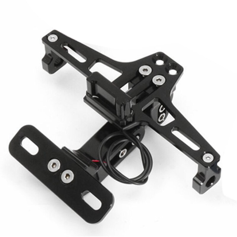Support de support de plaque d'immatriculation de moto de cadre de commande numérique par ordinateur avec la lumière de Led réglable pour Yamaha Bws R25 R3 Mt03 Msx