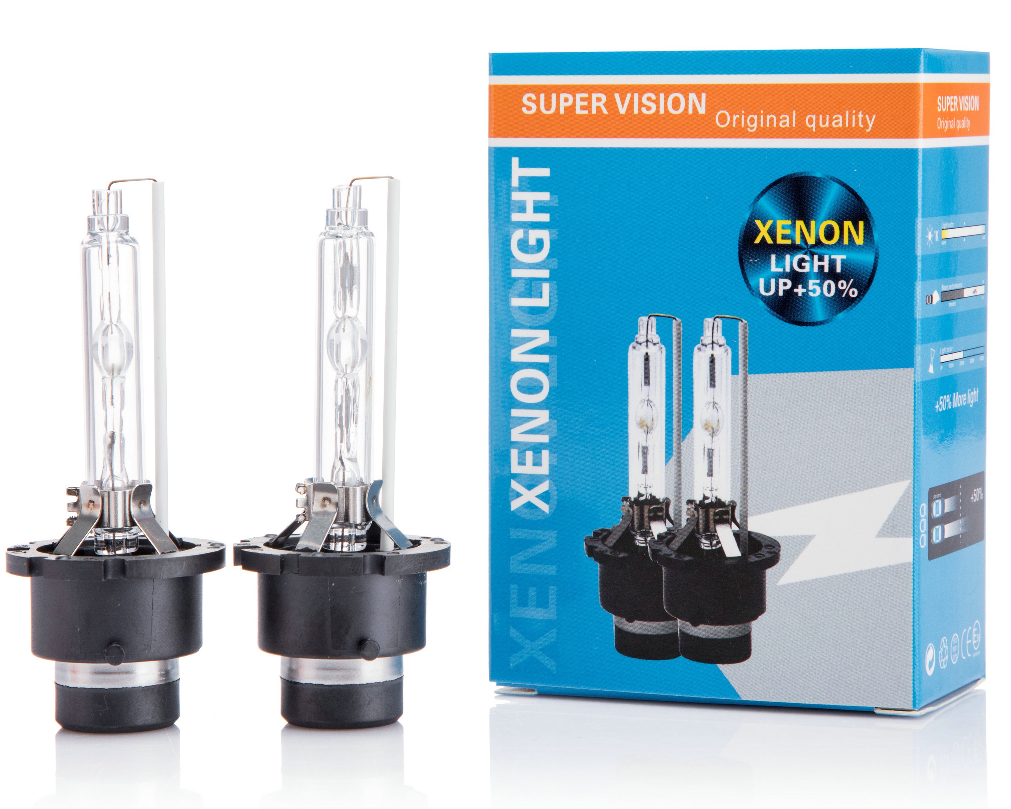 2 Stuks 12V 35W D2S D2R Hid Xenon Lamp Hoge Helderheid Auto Koplamp 3000K 4300K 6000K 8000K Auto Koplamp Met Metalen Beugel