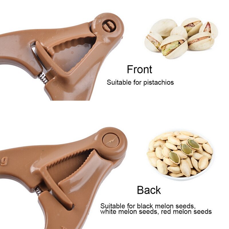 Multifonction en plastique casse-noisette Melon graine pince pince pistache graines éplucheur noyer pin décortiqueur ouvreur écrou craquelin pince