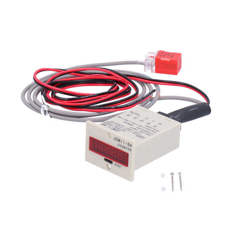 BERM Electronic Digital Display Counter Panel Industrial Inductive Counting Tool JDM11‑6H Sensor Counter Industrial Counter: AC380V