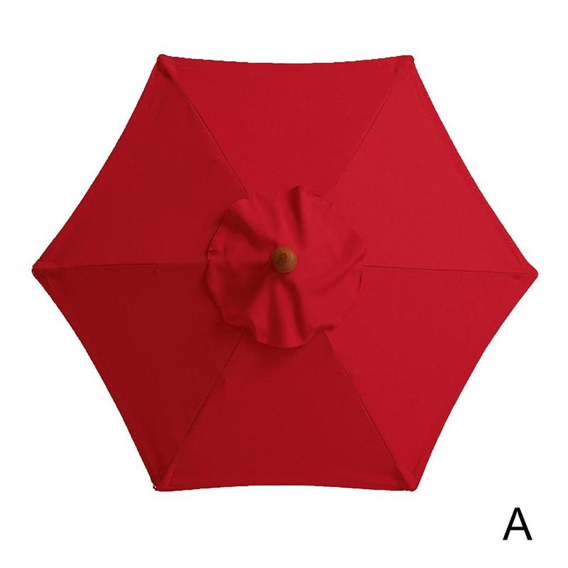 Outdoor Umbrella Replacement Canopy For 8 Ribs Dia Patio Sunshade Parasol Top Canopy Cover For Yard Garden Patio Beach P I5g4: Red