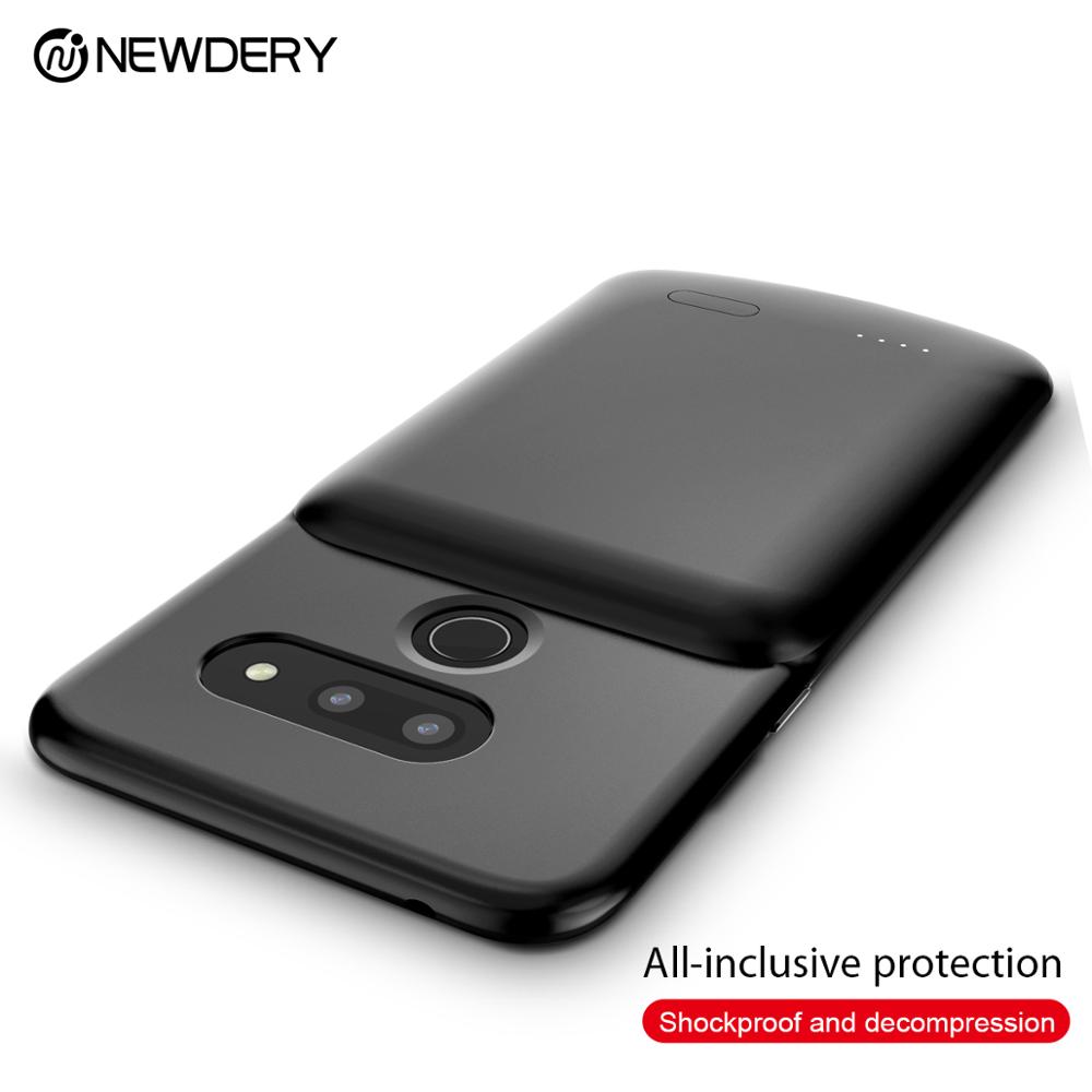 NEWDERY Upgraded charging case for LG G8 thinQ Battery Case 4700mAh Slim power case for LG G8