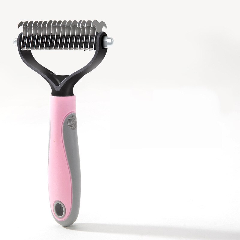 Hondenknoopkam hondenhaar dubbelzijdige kam kam ontharing gouden haar speciale middelgrote en grote hondenkam huisdierbenodigdheden