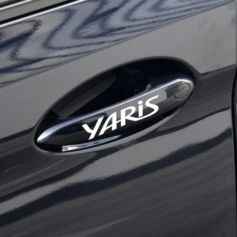 Autocollants de rétroviseur et poignée de porte | Autocollants de décoration de voiture pour Toyota yaris Yaris L