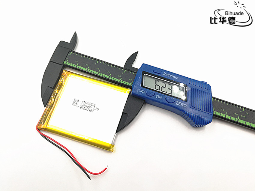 Batterie Lithium-polymère Rechargeable, 3.7V, 2700mAh, 605562, li-ion, pour Mp3 MP4 MP5 GPS, 1 pièce/lot