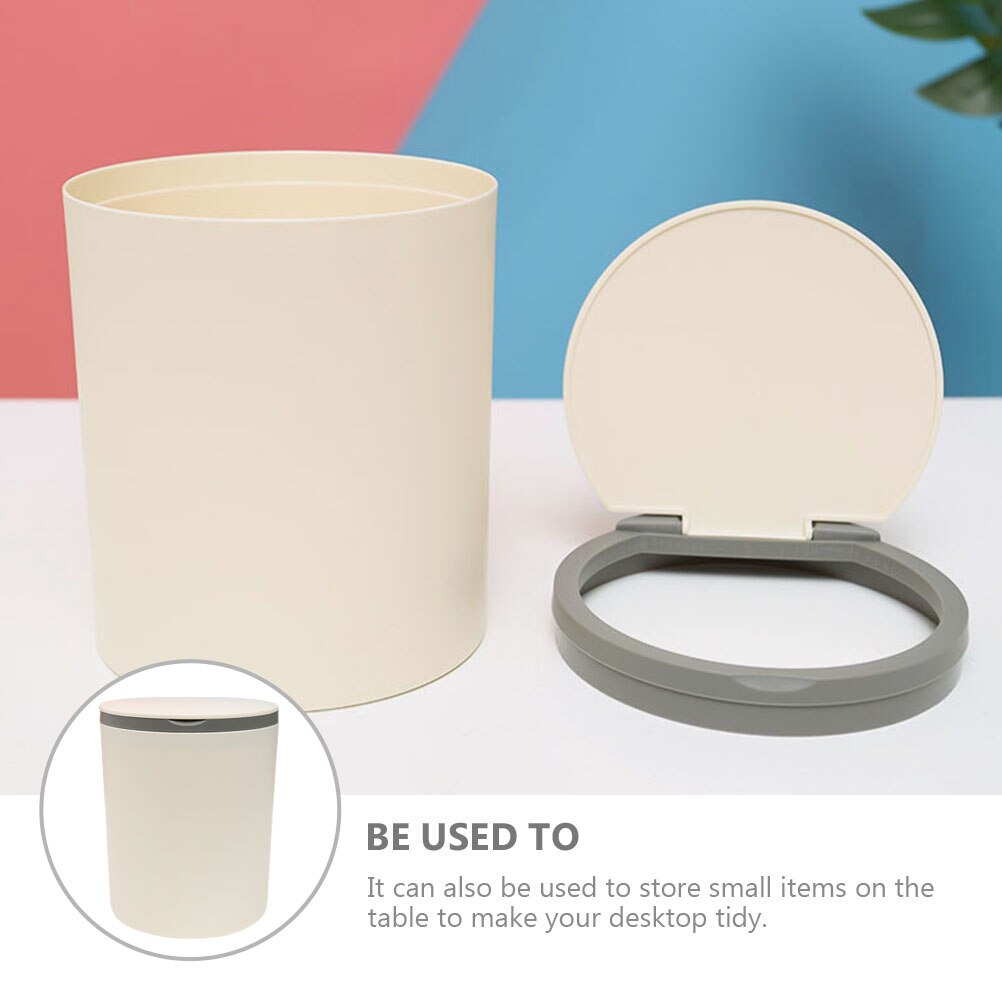 Desktop Ash-bin Multi-use Trash Can Versatile Home Office Desktop Trash Bucket
