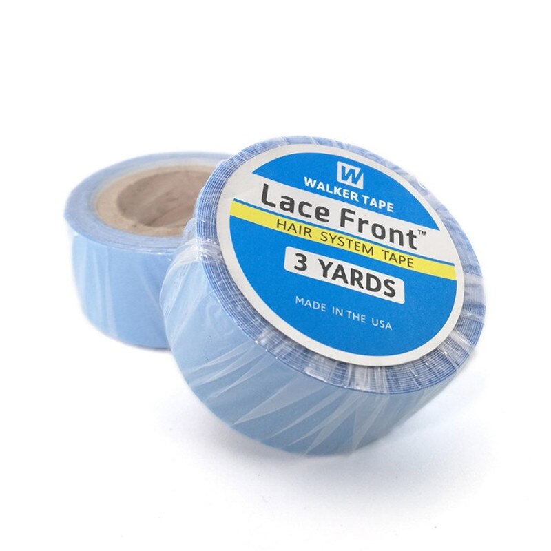 3 Yards Blue Lace Front Ondersteuning Tape Dubbelzijdige Haar Tape Voor Tape Uitbreiding/Toupe 1.9 Cm 2.54cm