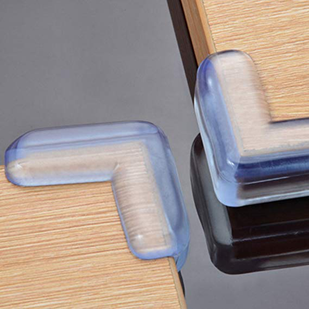Protector de esquina de silicona para muebles, funda de seguridad Anticolisión de vidrio para mesa, borde de esquina, cojín Protector para bebé, 4/8/16 piezas