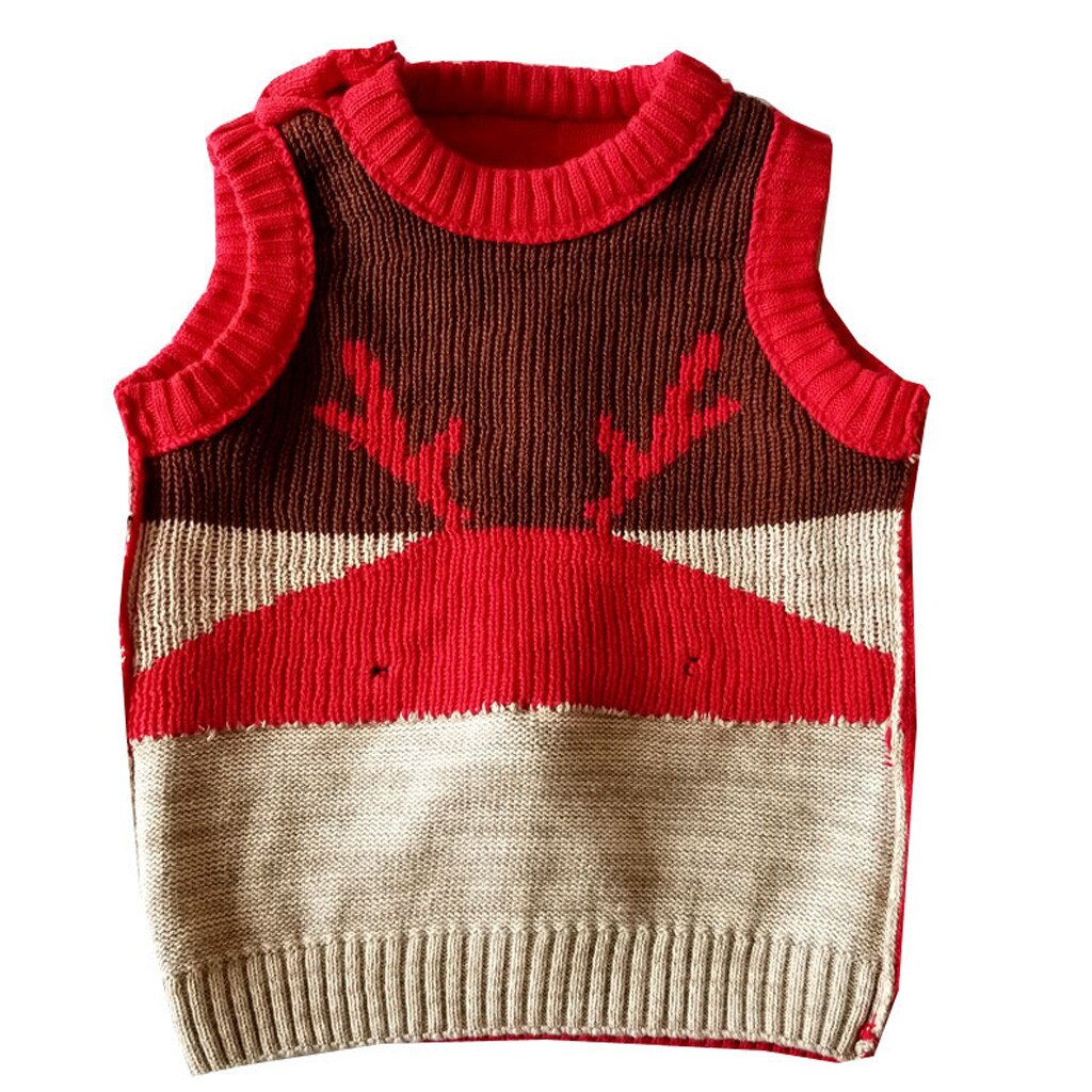 ARLONEET niño bebé niños niña Navidad Chaleco de punto remera para niños chalecos pulóver ropa casual prendas de vestir CO08