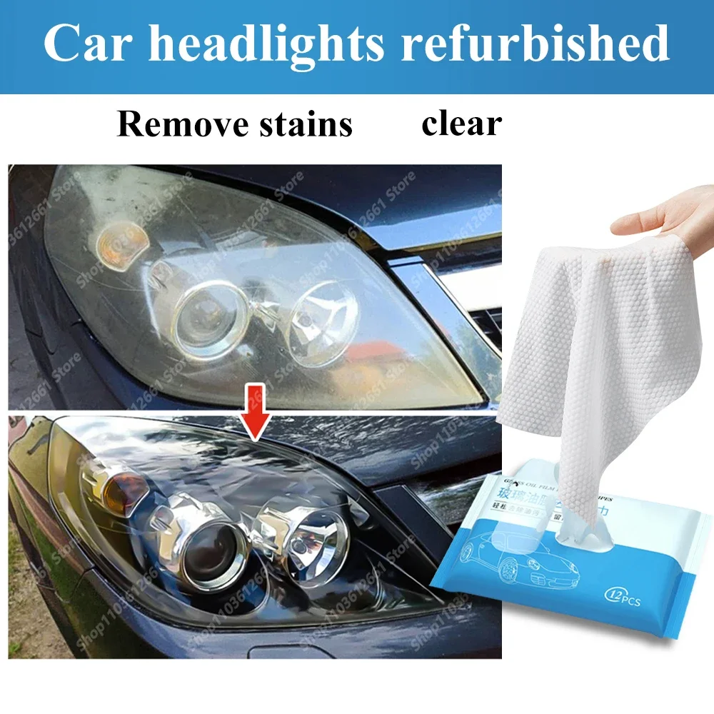 Reparação de vidro do carro revestimento filme de óleo toalhetes limpos espelhos retrovisores anti-nevoeiro à prova de chuva janelas limpeza lâmpada de vidro agente de polimento