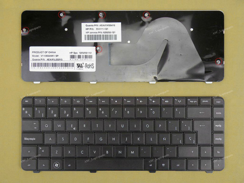 SP Spaanse Teclado Toetsenbord Voor HP G42 Compaq Presario CQ42 G42 Series Zwart