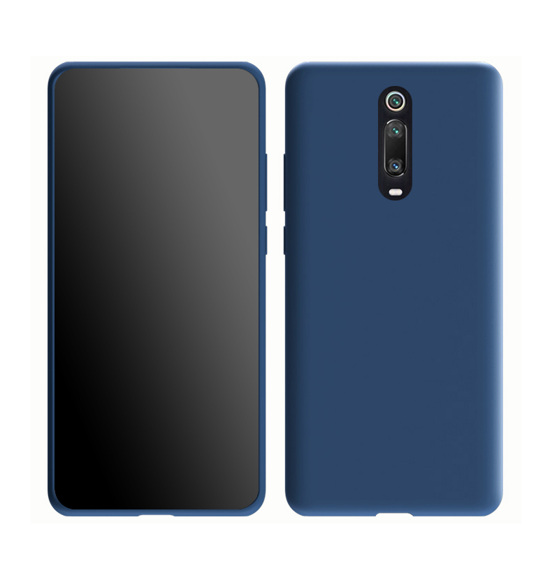 Coque de luxe en silicone pour Xiaomi Mi 9t Mi9t pro, étui mince pour téléphone Xiaomi Mi 9t Mi 9t Pro: aluminium / BLEU CIEL