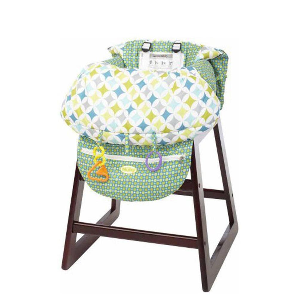 Print Baby Child Supermarket Trolley Dining Chair Protection Antibacterial Safety Travel Cushion Portable Shopping Cart Cushion