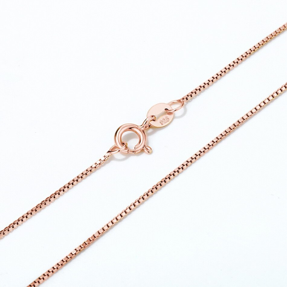 ALLNOEL 925 Sterling Silber Halskette Kette Gold Überzogene 925 Silber Schlange Kette Vergoldung Kette Für Jeden Anhänger 400MM + 50MM