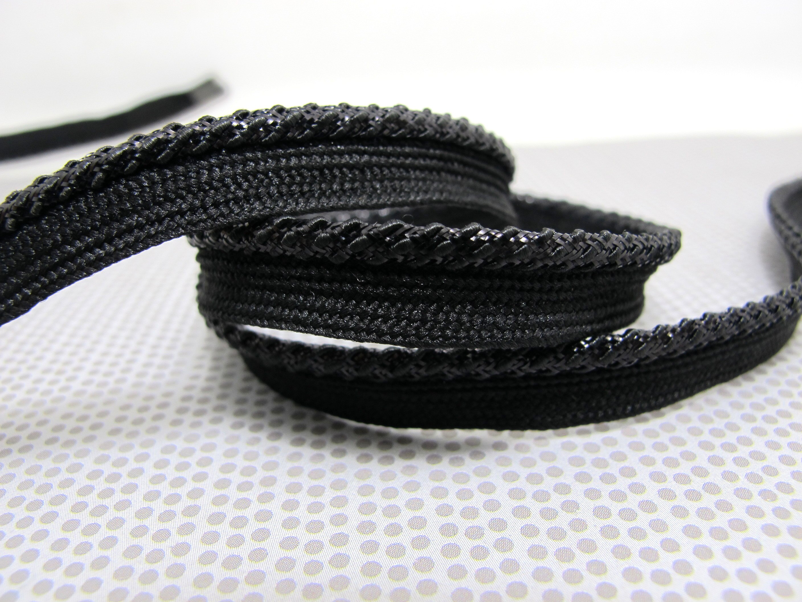 5 Yards 3/8 Inch Zwart en Bruin Piping Lip Koord Trim | Kussen Kussen Trim | Bekleding Rand Trim Naaien levert