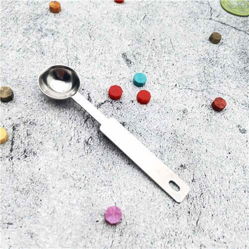 Roestvrij Stalen Lepel Wax Seal Lepel Voor Smelt Wax Gesmolten Ontbinden Wax Lepel Diy Craft Anti Wax seal Stempel Lepel