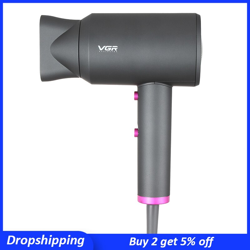 Salon Hair Dryer Cold Wind Negative Ionic Hammer Hair Blow Dryer Strong Wind Electric Air Dryer