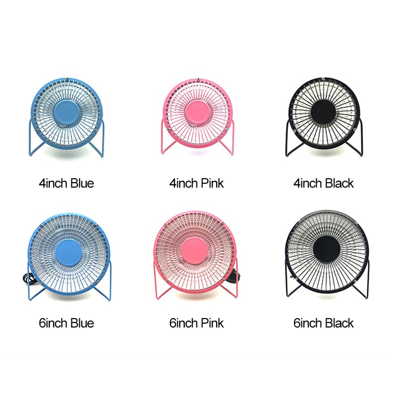 4inch 6inch 220V Portable Electric Air Heater Warm Fan Home Heater Infrared Desktop for Winter Household Bathroom