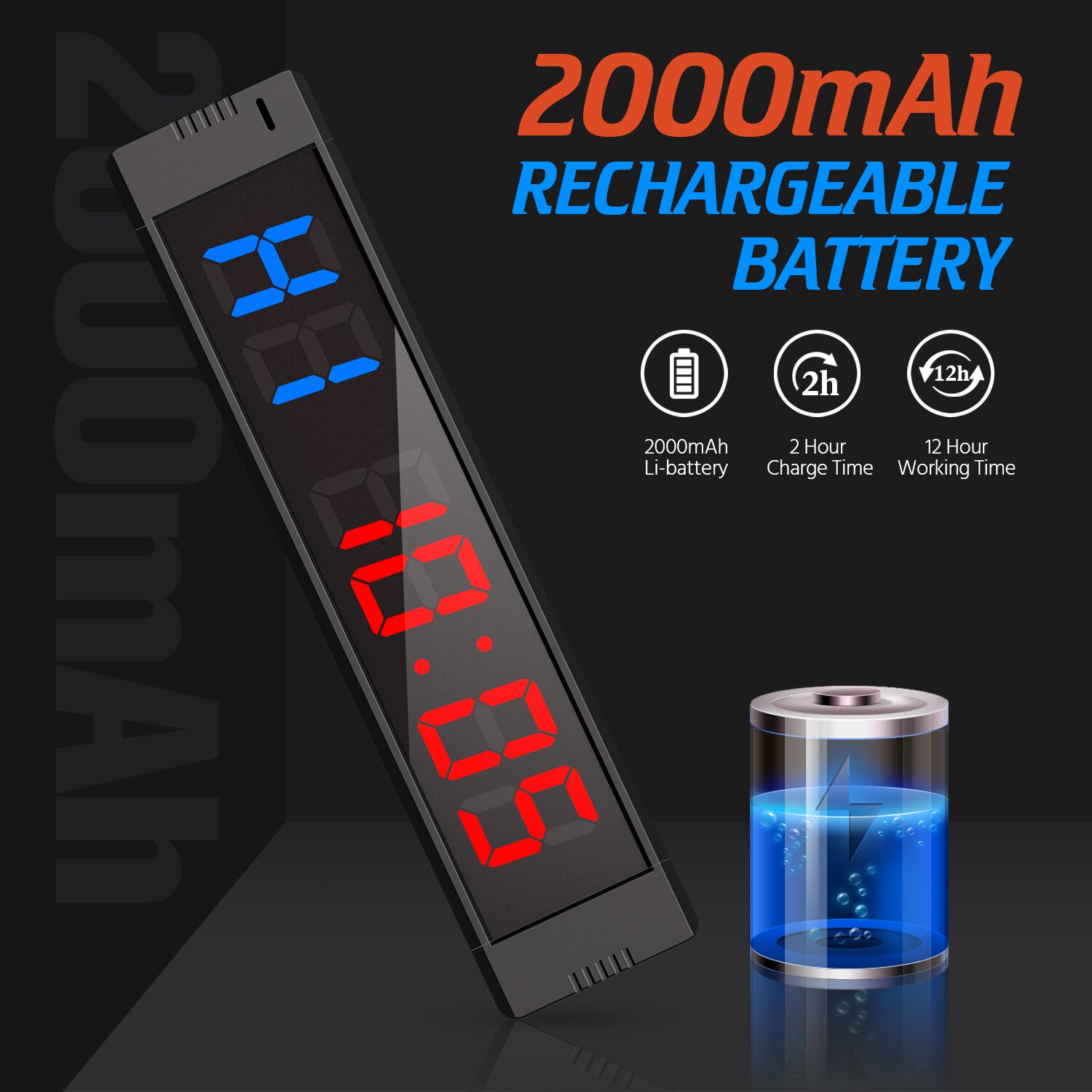 Seesii Training Interval Timer, LED Gym Timer Count Down Up Fitness Clock Stopwatch with Remote for Home Gym Workouts Garage