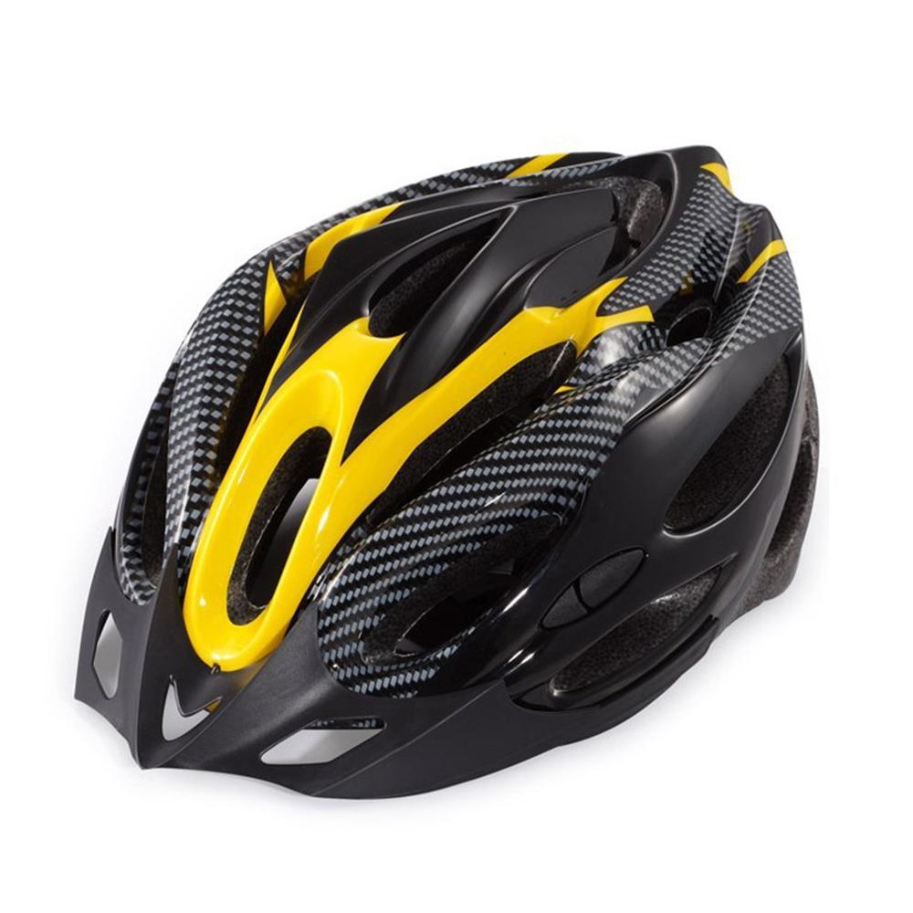Cycling Helmet Bicycle Helmet Mountain Road Bike Helmets With Impact-absorbing Foam Top: Yellow