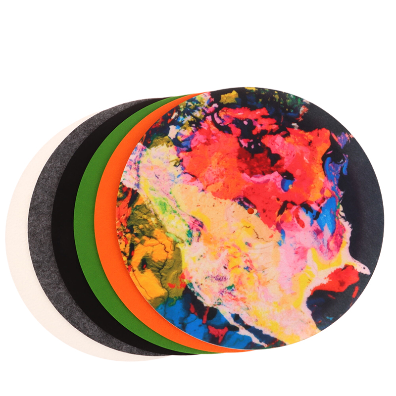 Alfombrilla antideslizante de fieltro para tocadiscos, alfombrilla para placa giratoria de vinilo LP, reemplazo de Audio, accesorios DIY, alfombrilla gruesa para tocadiscos audiófilos, 1 ud.