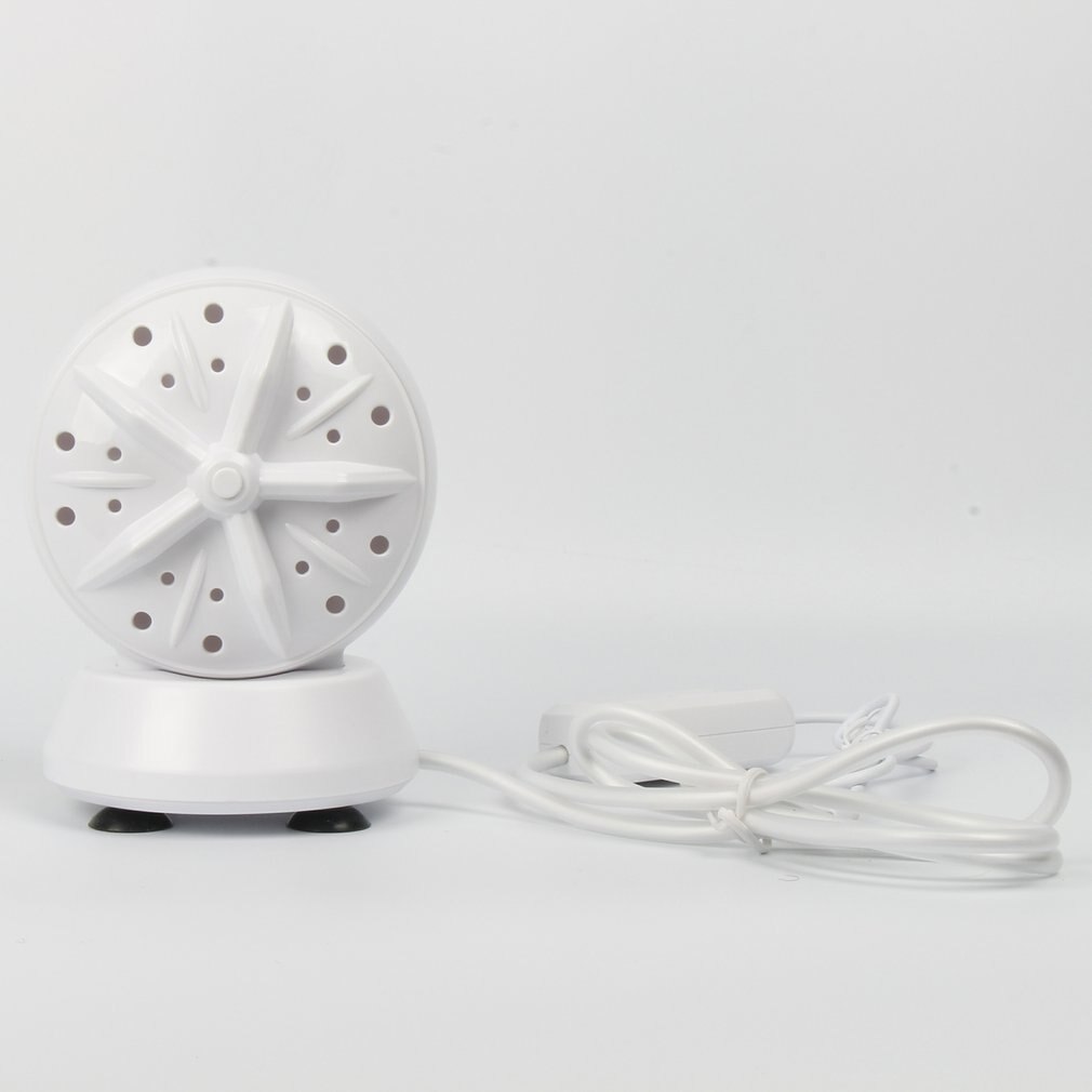 Ultrasonic Two-in-One Washing Machine Twin Turbo Bubble Washer Usb Rechargeable Mini Washing Machine