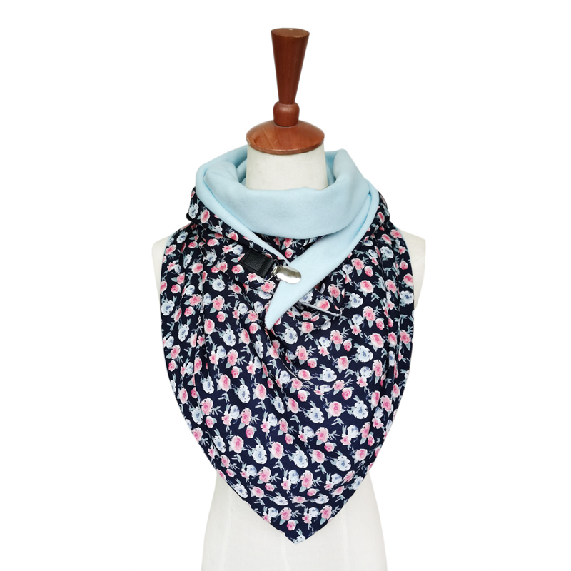 Leo Anvi Visgraat Paisley Afdrukken Sjaal Vrouwen Patchwork Knop Zachte Warme Sjaals Wrap Casual Luxe Poncho Szaliki Ik Chusty: 1