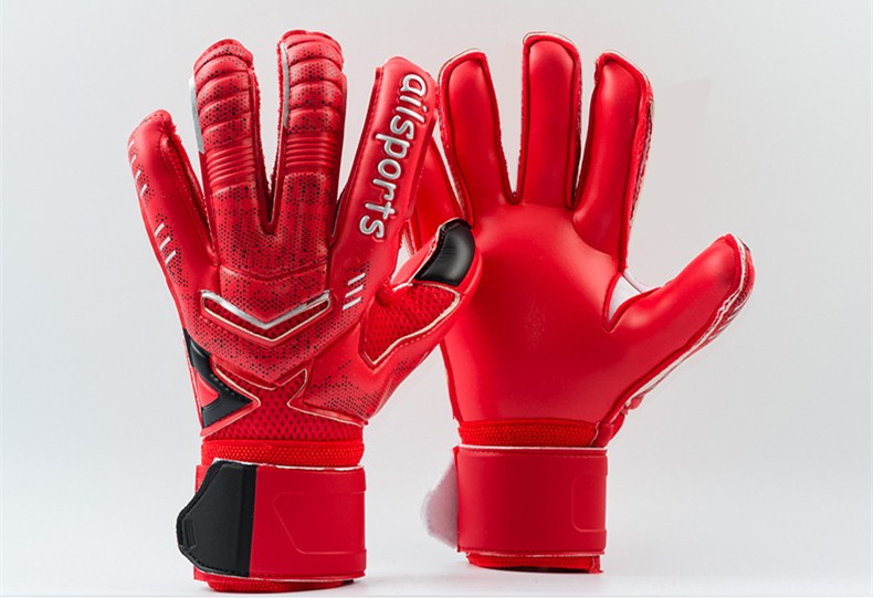 Neue Professionelle Verdicken Atmungsaktiv rutschfeste latex Fußball Torwarthandschuhe Torwart Fußball fingerknochen schutz schutz handschuhe