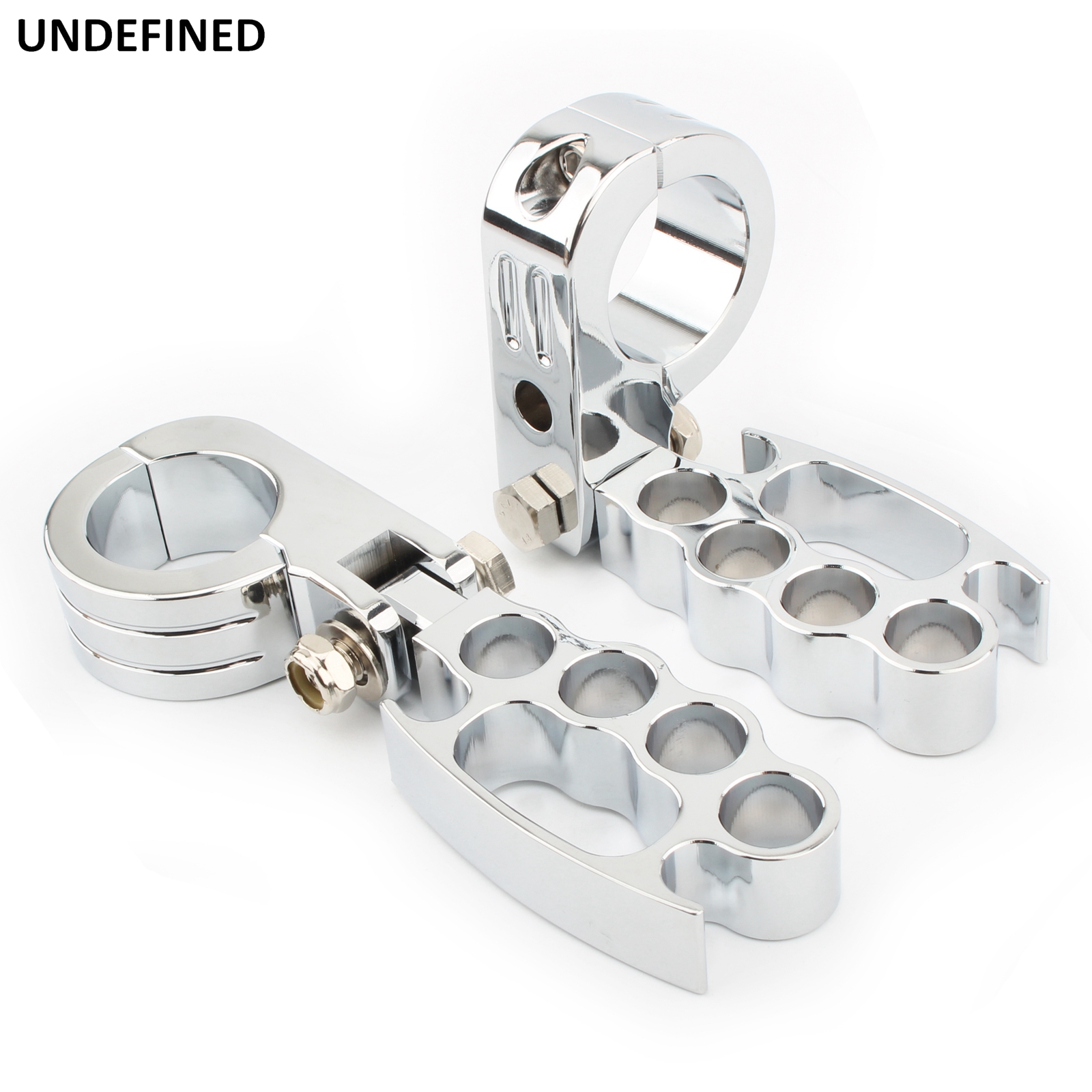 32MM Highway Foot Pegs Engine Guard Crash Bar w/Clamp Mount For Harley Honda Kawasaki Cafe Racer Touring Motorcycle Chrome