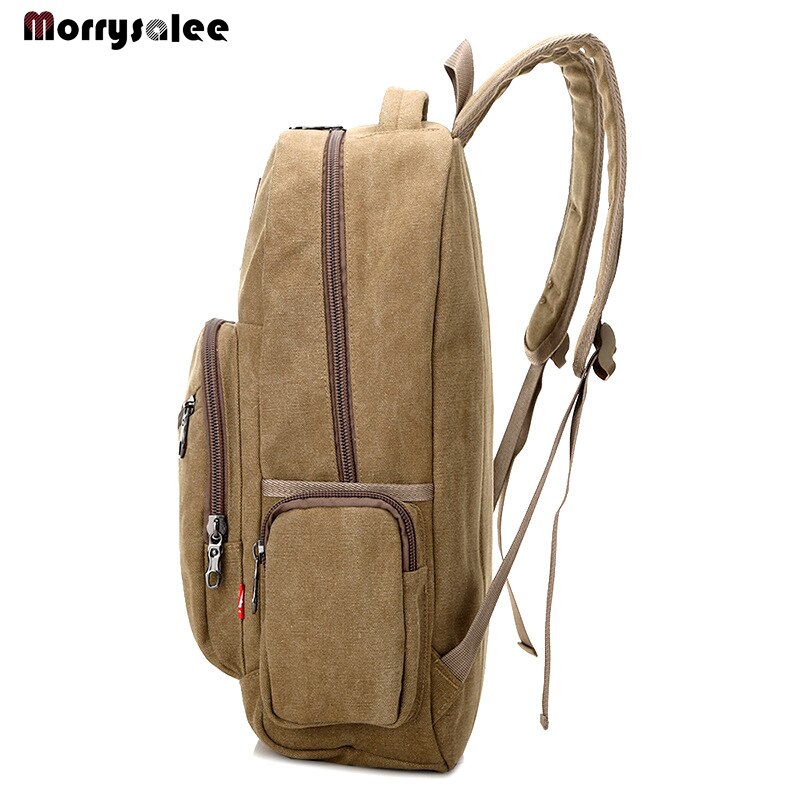 Mochila escolar masculina de lona, bolsa escolar de ombro com grande capacidade para viagem, estilo vintage 2020