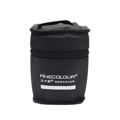 Finecolour Marker stift Lagerung Tasche Multifunktions Falten Kuli Tasche Große Kapazität Marker Stift Vorhang Kunst Liefert schwarz: klein