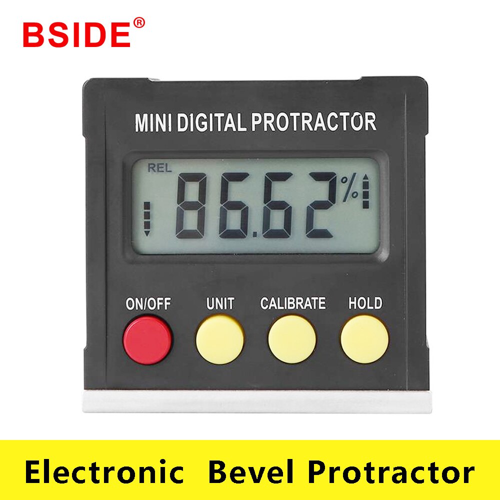 Bside 360 Graden Mini Digitale Gradenboog Inclinometer Elektronische Niveau Doos Magnetische Base Meetinstrumenten