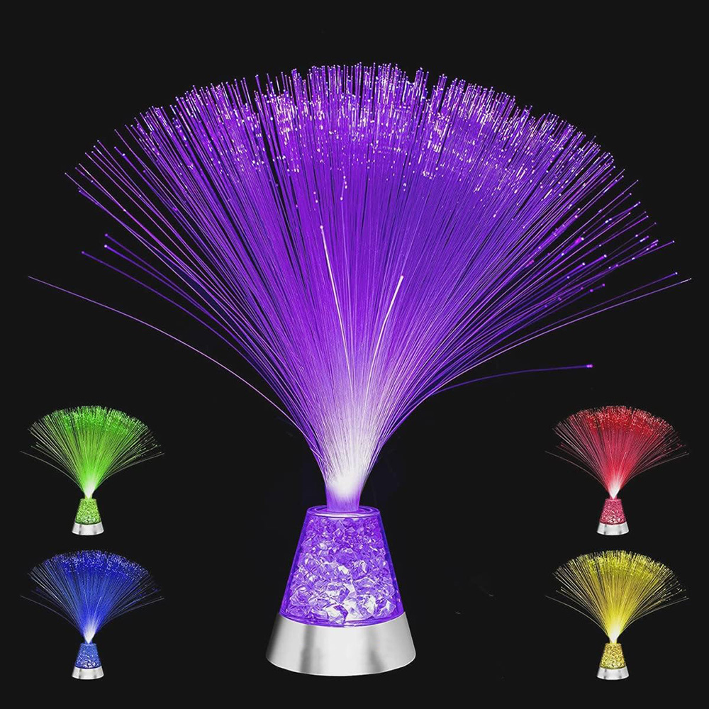 Optisk fiber ljus färgglad atmosfär festlampa festival stjärnhimmel bröllop led färgskiftande scen fiberoptisk lampa för