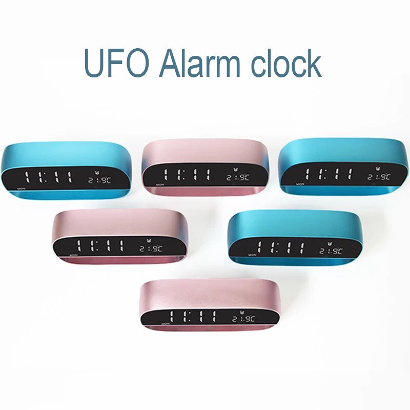 TIMESS Alarm Clock Digital Electronic Clock Touch Sensing With Backlight Snooze Function LED Clock