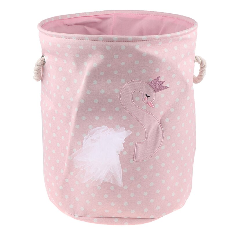 Corbeille à jouets pliable avec grande capacité, divers modèles, cygne rose, chat, dinosaure, boîte de rangement pour la maison, panier à linge , 35x40