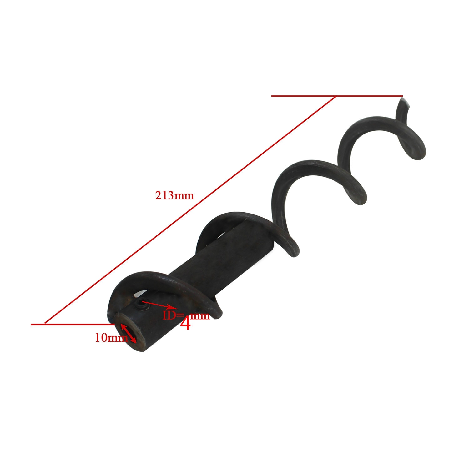Pilleovn snegl 213mm træ pille snegl konvertering kit pille snegl føder
