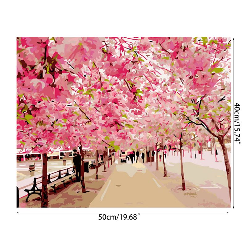 Paint For Adults and Kids DIY Oil Painting Kits Pre-Printed Canvas 2XPF