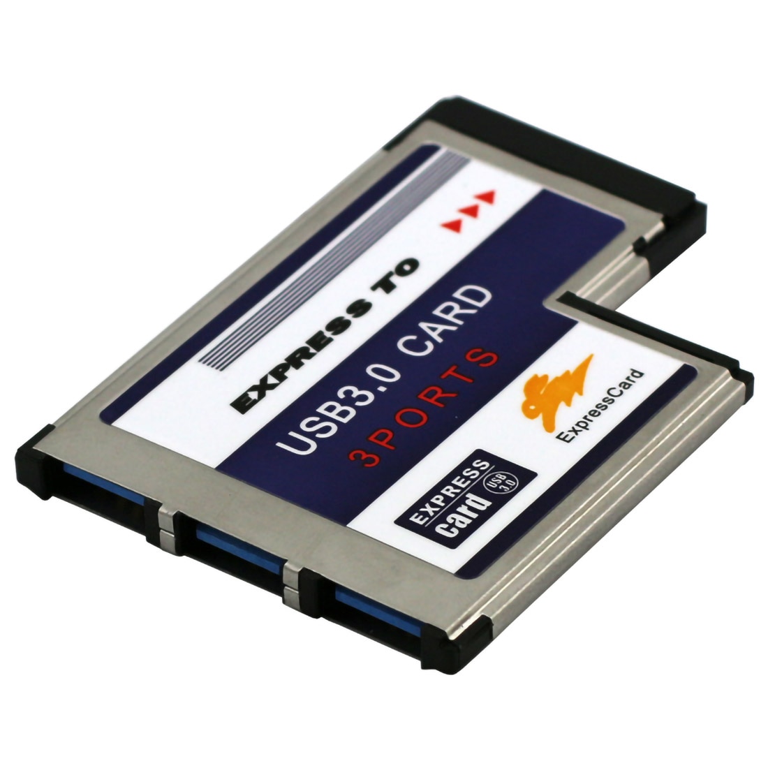 3 Ports USB 3.0 to Expresscard 54mm Express Card Hidden Inside USB3.0 Expansion Adapter Converter for PCMCIA Laptop Notebook