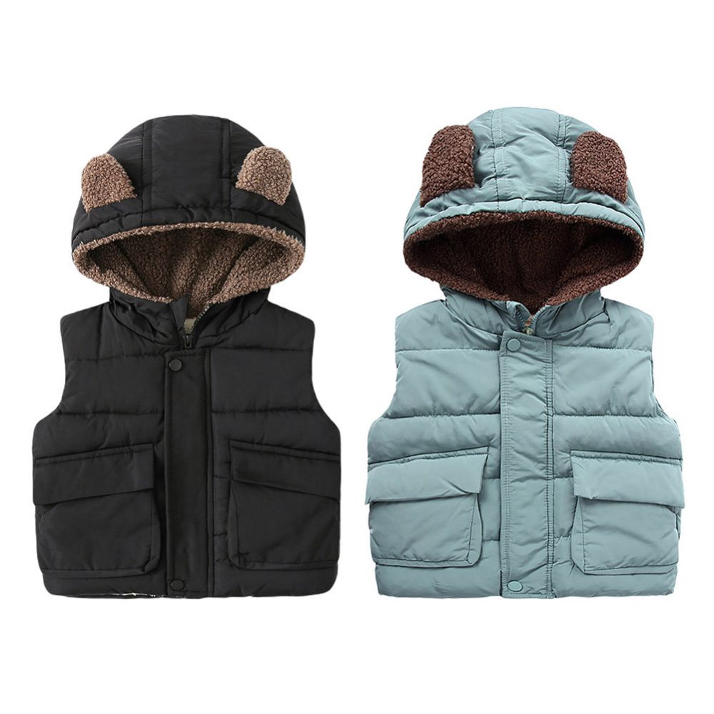 Bobora Autumn Winter Children Vests Coats Warm Waistcoats For Kids Outerwear Children Teens Boys &amp; Girls