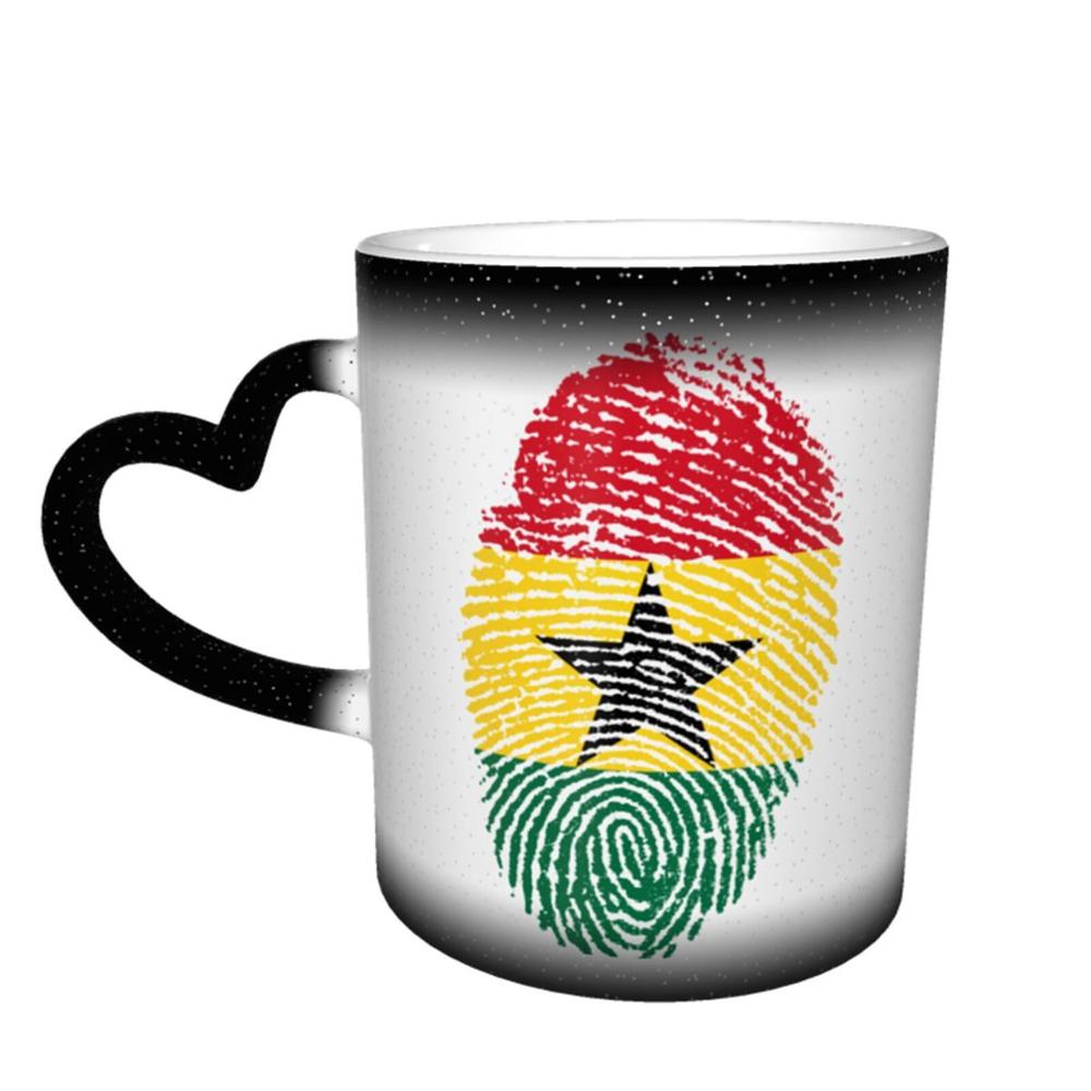 Ghana Vlag Wegwerp Voedsel Thermos Koffie K Mokken Glas Cups Tazas Set Groene Berg K Double Wall Kerst Paar