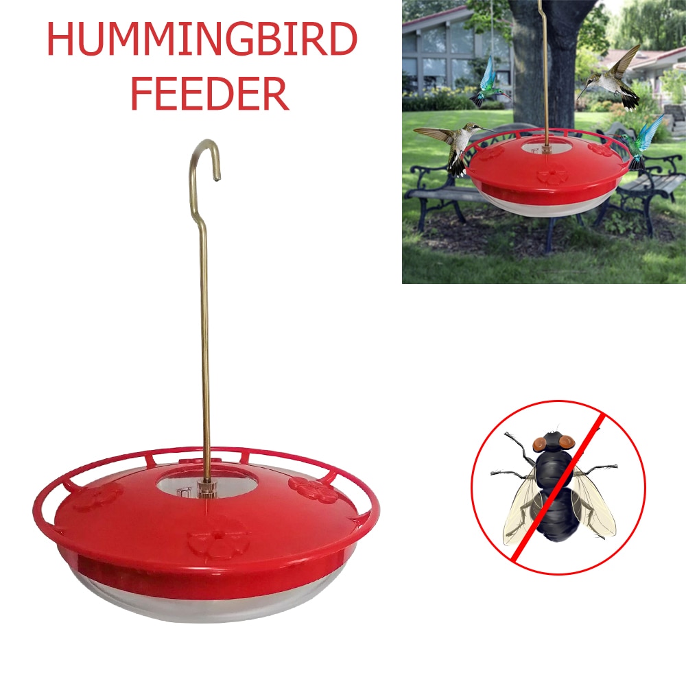 1PCS Hummingbird Feeder Window bird food Feeder Drinker Nectar Patio Yard Bird Feed Hook Pet Bird Supplies Ports For Outdoor