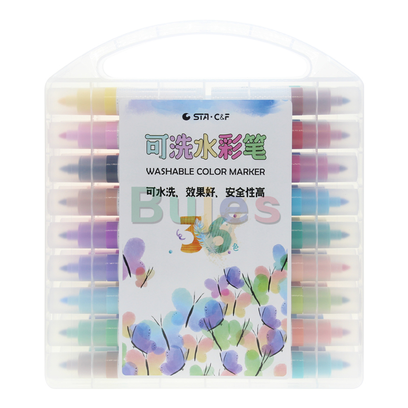 sta 8630 series 12 / 24 / 36 / 48 color washable watercolor pen set for students art drawing painting watercolorpen