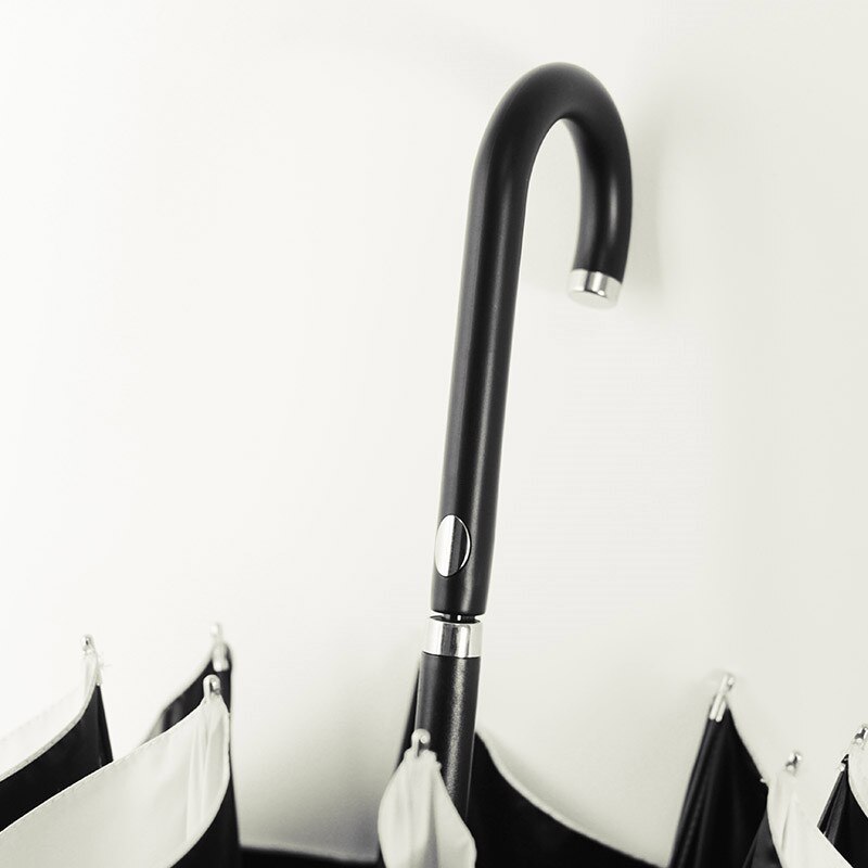 OLYCAT Long Handle Automatic Clear Umbrella Pattern Simple UV Windproof Strong Large Umbrella Rain Women