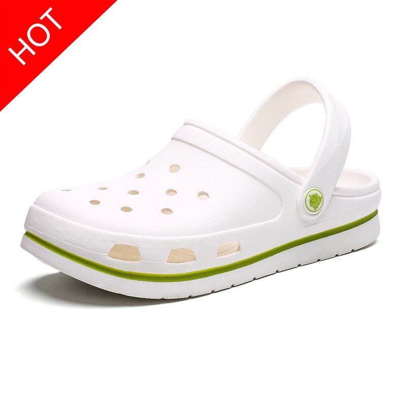 Weh Vrouwen Tuin Sandalen Wit Klompen Schoen Slide Sandalen Vrouwen Lichtgewicht Sandles Unisex Kleurrijke Schoenen Voor Zomer Strand