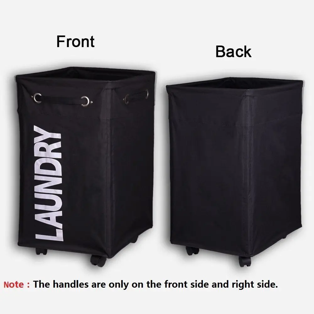 Rolling Laundry Hamper with wheels Waterproof and Collapsible Laundry Baskets For Clothes Toys Clothes Basket with Mesh Cover