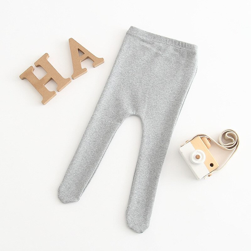Lente Koreaanse Stijl Kinderkleding Baby Meisje Legging Een Stuk Baby Voet Bodem Sokken Katoen Pasgeboren Kinderen jongen