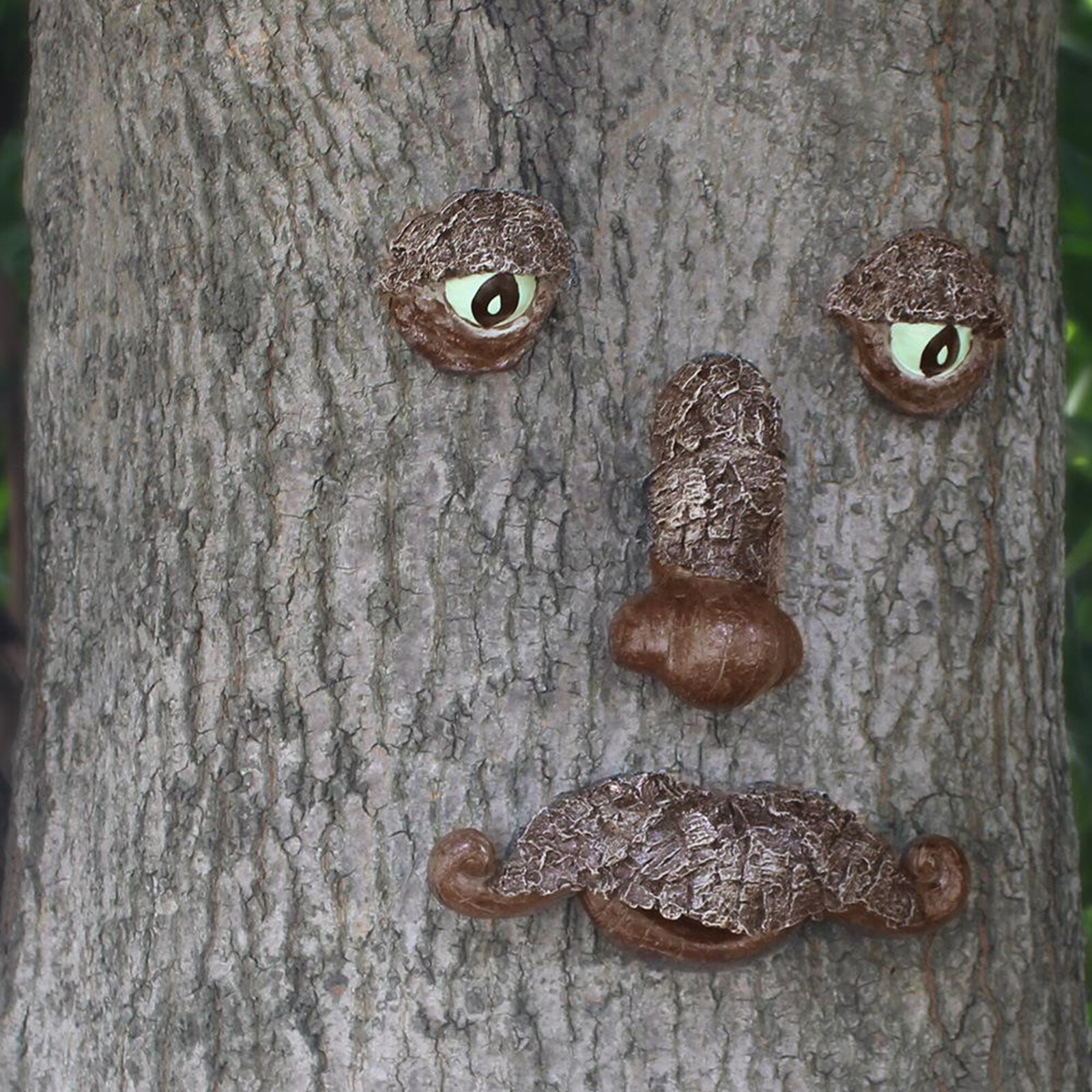 Tree Face Decor Outdoor Fun Old Man Tree Sculpture Yard Art Garden and Yard Outside Decorations